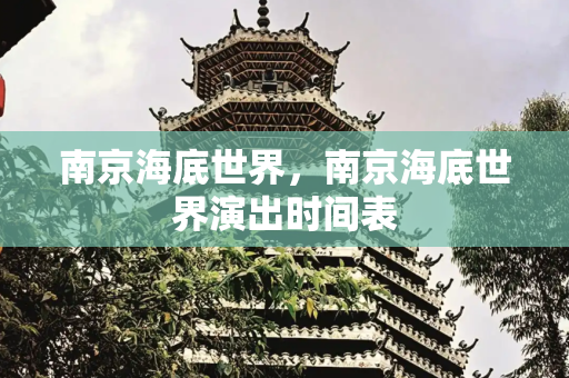 南京海底世界，南京海底世界演出时间表
