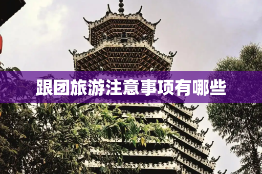 跟团旅游注意事项有哪些