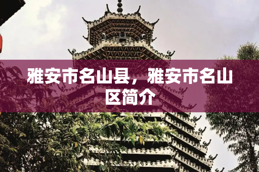 雅安市名山县，雅安市名山区简介