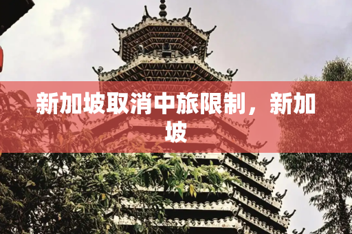 新加坡取消中旅限制，新加坡