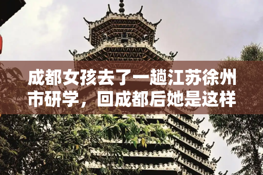 成都女孩去了一趟江苏徐州市研学，回成都后她是这样评价徐州的！