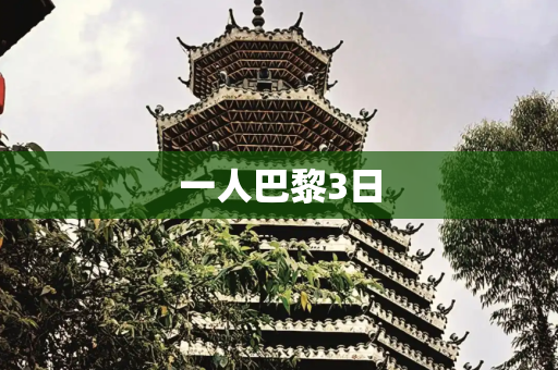 一人巴黎3日