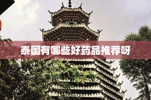 泰国有哪些好药品推荐呀