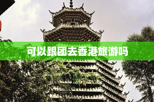可以跟团去香港旅游吗