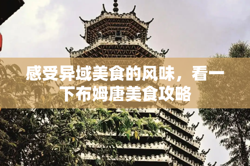 感受异域美食的风味，看一下布姆唐美食攻略