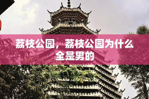 荔枝公园，荔枝公园为什么全是男的