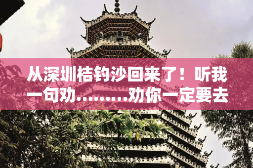 从深圳桔钓沙回来了！听我一句劝………劝你一定要去啊っ˘зʕ•̫͡•ʔ
