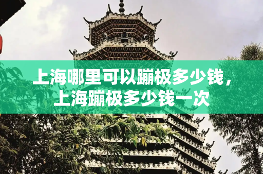 上海哪里可以蹦极多少钱，上海蹦极多少钱一次