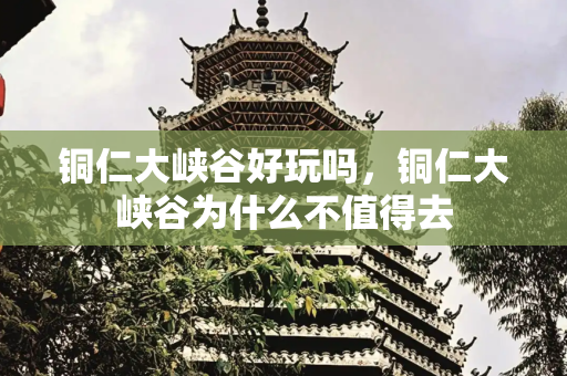 铜仁大峡谷好玩吗，铜仁大峡谷为什么不值得去