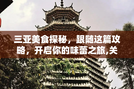 三亚美食探秘，跟随这篇攻略，开启你的味蕾之旅,关于三亚美食这件事情就跟随这篇攻略去探寻吧