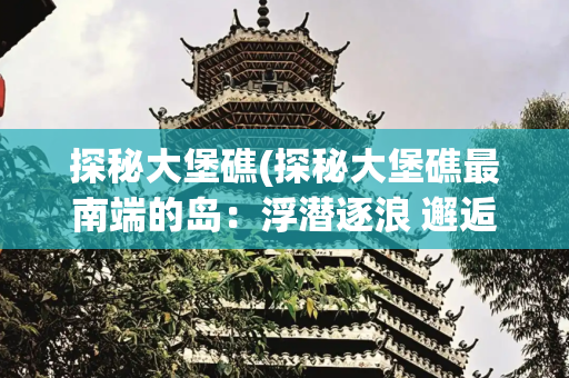 探秘大堡礁(探秘大堡礁最南端的岛：浮潜逐浪 邂逅自然生灵)
