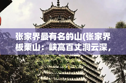 张家界最有名的山(张家界板栗山：峡高百丈洞云深，要识桃源此处寻！)