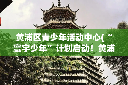 黄浦区青少年活动中心(“寰宇少年”计划启动！黄浦区探索全球化人才的早期培养路径)