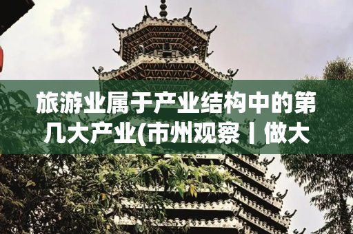 旅游业属于产业结构中的第几大产业(市州观察丨做大一产补齐二产优化三产，“产业松潘”寻找破局之路)