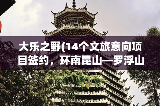 大乐之野(14个文旅意向项目签约，环南昆山—罗浮山引领区（惠州）乡村酒店发展大会召开)