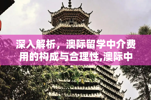 深入解析，澳际留学中介费用的构成与合理性,澳际中介费用，澳际留学中介费用