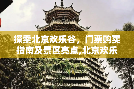 探索北京欢乐谷，门票购买指南及景区亮点,北京欢乐谷景区门票，北京欢乐谷门票购买